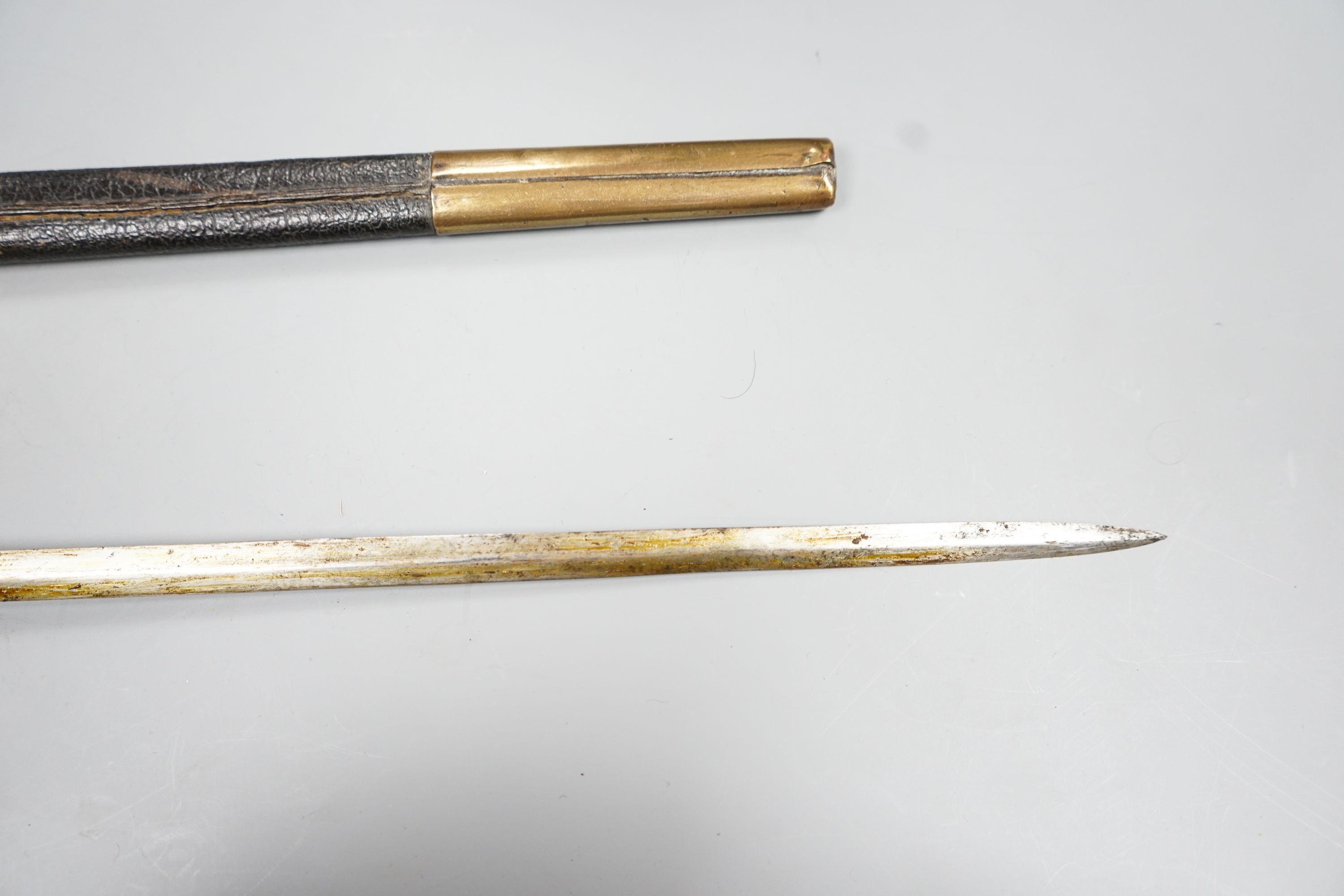 An early 19th century Prussian officer's sword, length 88cm